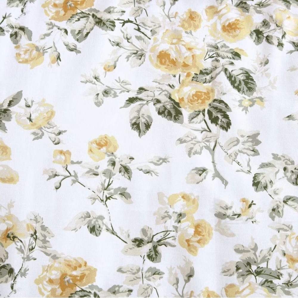 7pc BONUS Comforter Sham Set Laura Ashley Roses Gold Full/Queen - Picture 4 of 7